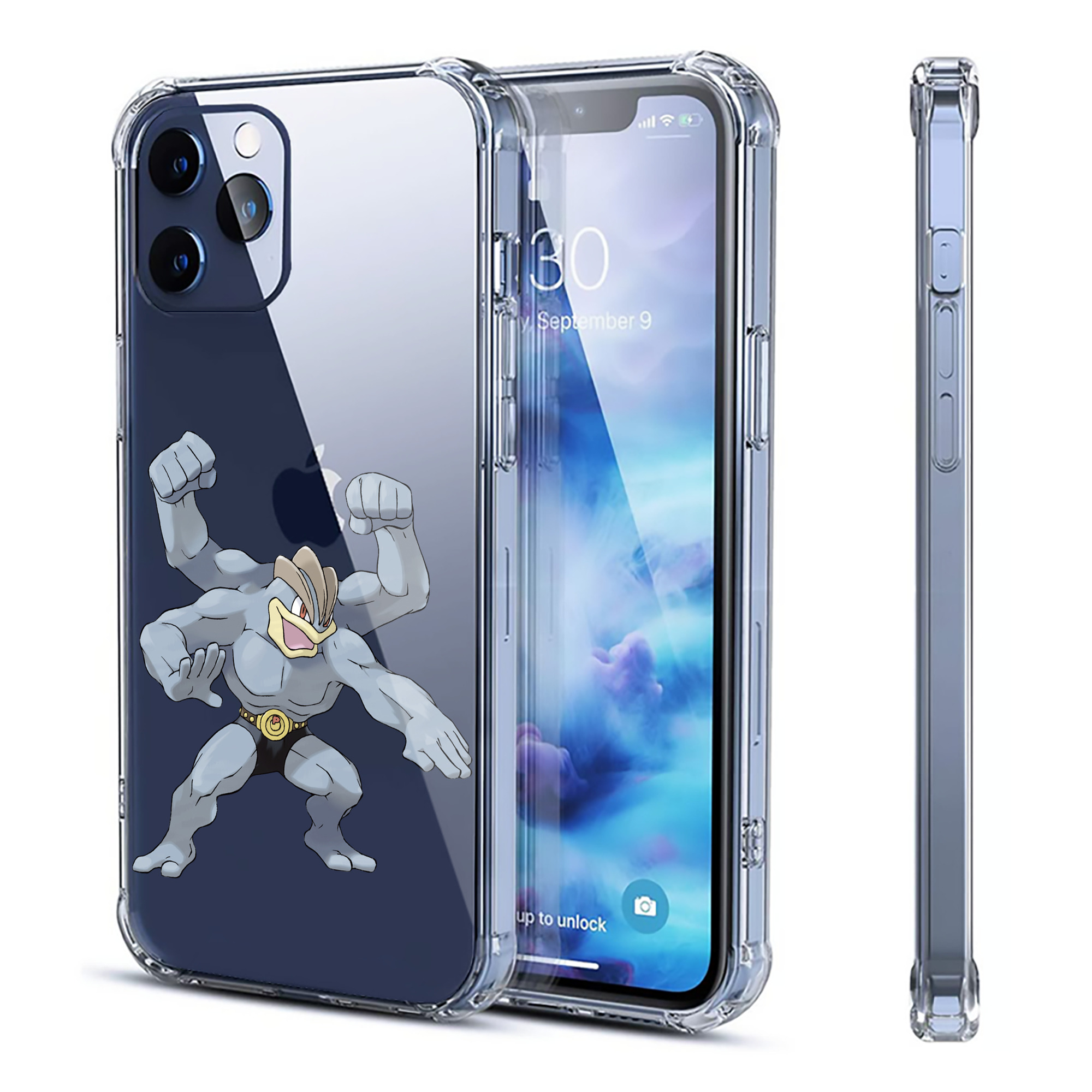 （画像用） ポケットモンスター Pokémon 【iPhone 12シリーズ対応】透明スマホケース（クリアソフトケース）